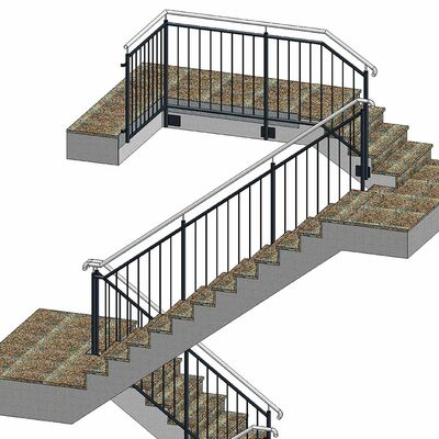 Treppengeländer innen mit Füllstäben